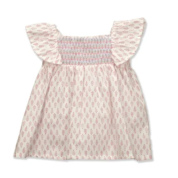 open lace back dress Babidu Girls Dusky Pink Dress Set